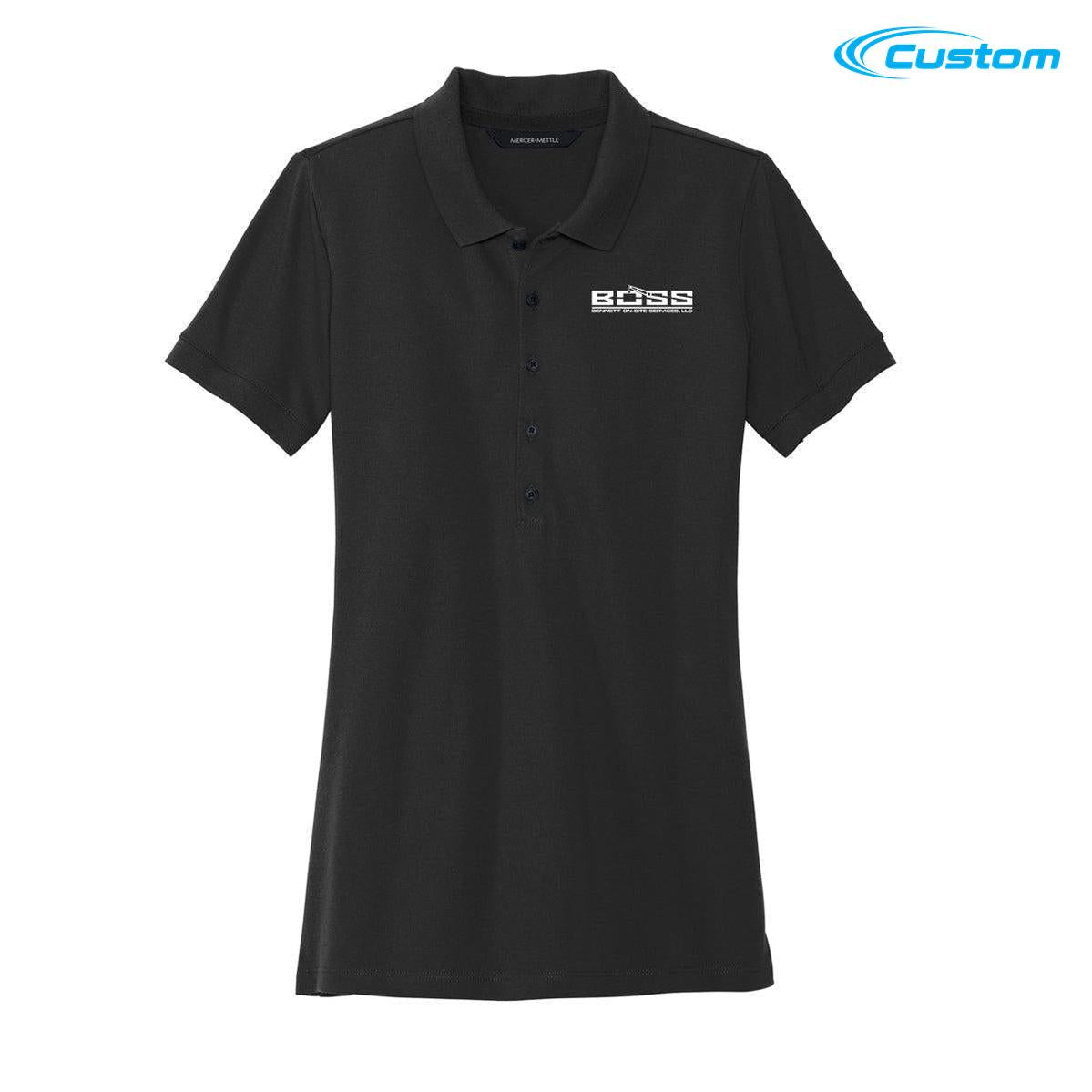 Boss MERCER+METTLE Women’s Stretch Heavyweight Pique Polo
