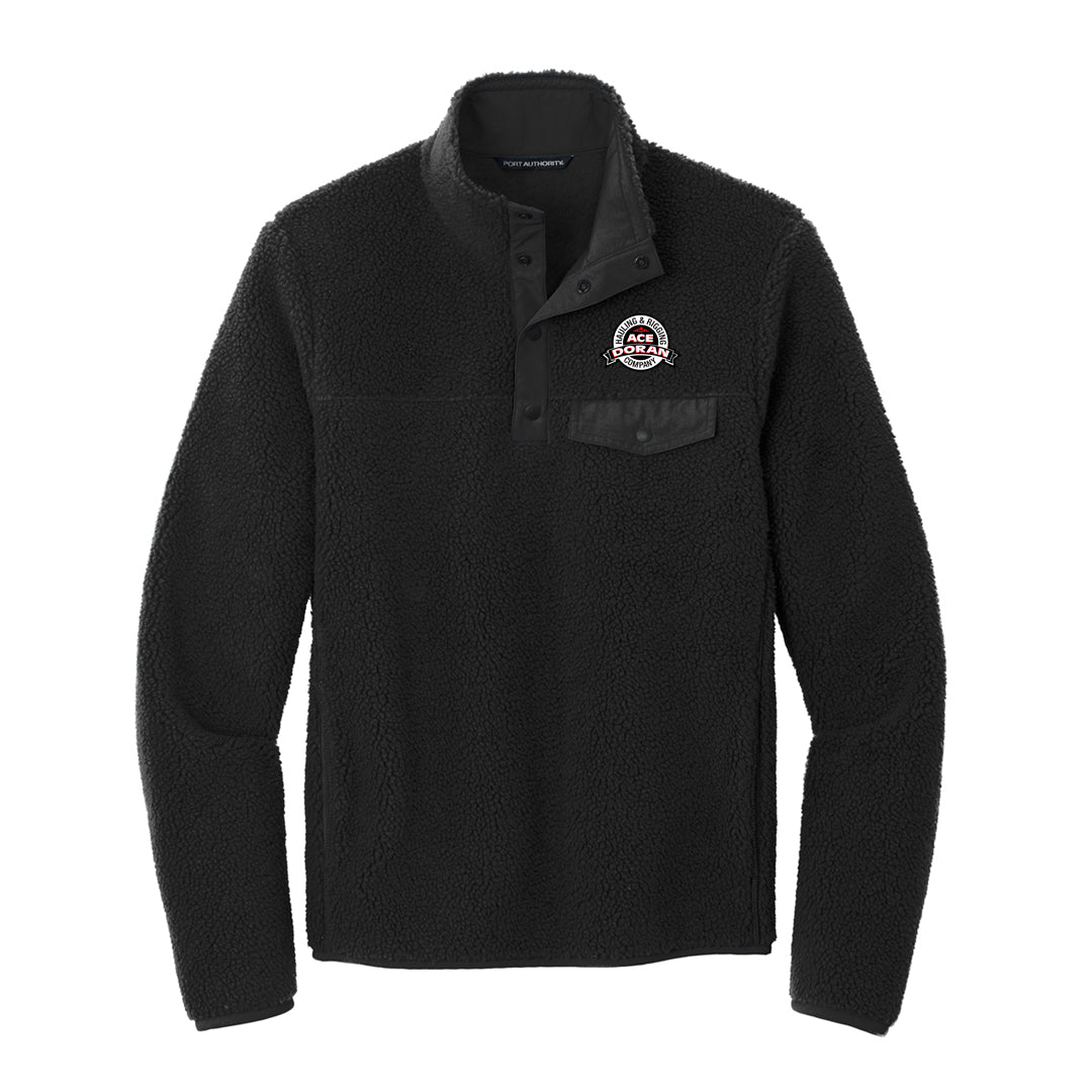 Ace Camp Fleece Snap Pullover