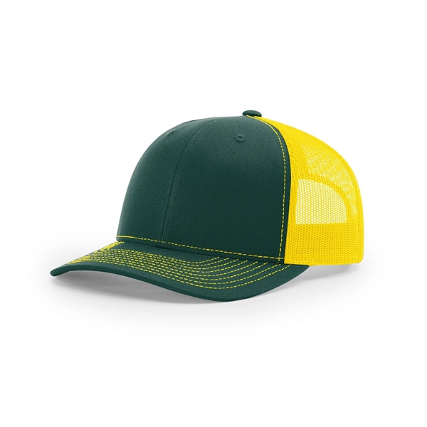Pick A Hat Pick A Patch® - Your Richardson 112, Your Way — Dark Green/Yellow