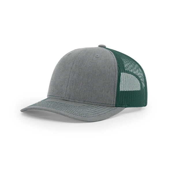 Pick A Hat Pick A Patch® - Your Richardson 112, Your Way — Heather Grey/Dark Green