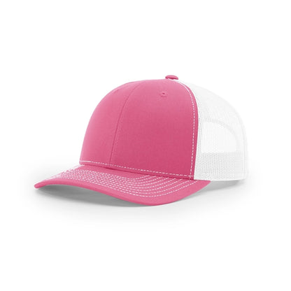 Pick A Hat Pick A Patch® - Your Richardson 112, Your Way — Hot Pink/White