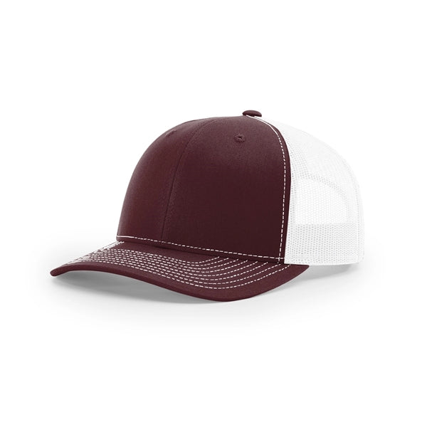 Pick A Hat Pick A Patch® - Your Richardson 112, Your Way — Maroon/White