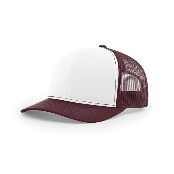 Pick A Hat Pick A Patch® - Your Richardson 112, Your Way — White/Maroon