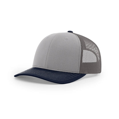 Pick A Hat Pick A Patch® - Your Richardson 112, Your Way — Grey/Charcoal/Navy
