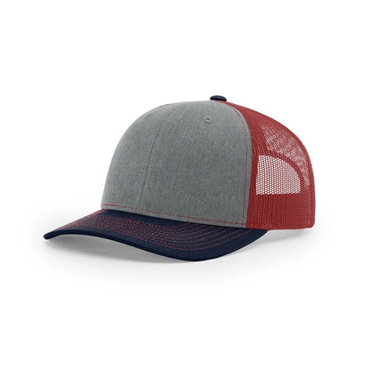 Pick A Hat Pick A Patch® - Your Richardson 112, Your Way — Heather Grey/Cardinal/Navy