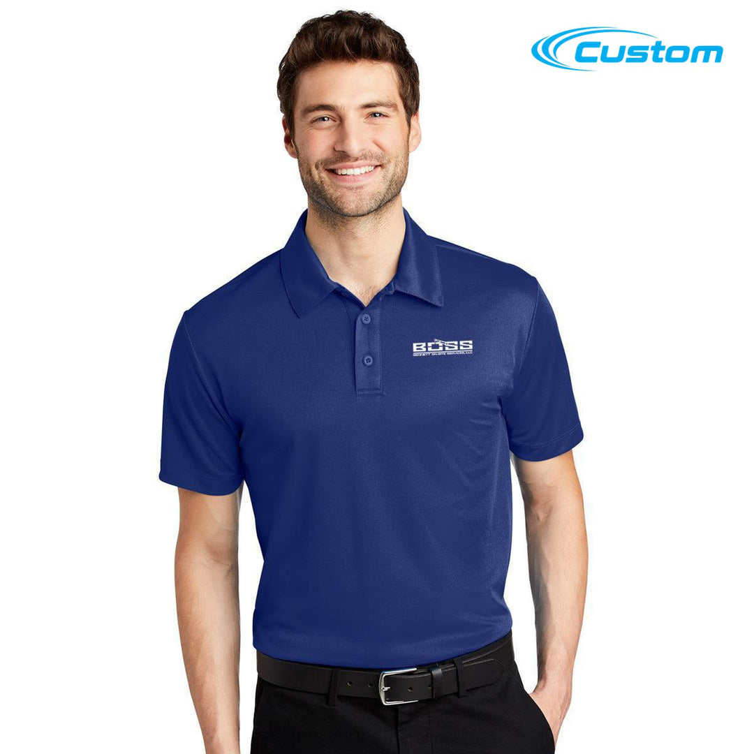 Boss Port Authority Tall Silk Touch Performance Polo - Royal