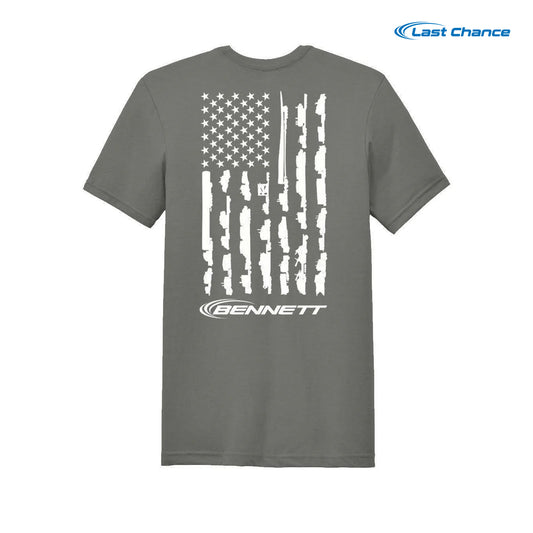 Bennett Youth Grey  Flag T-Shirt