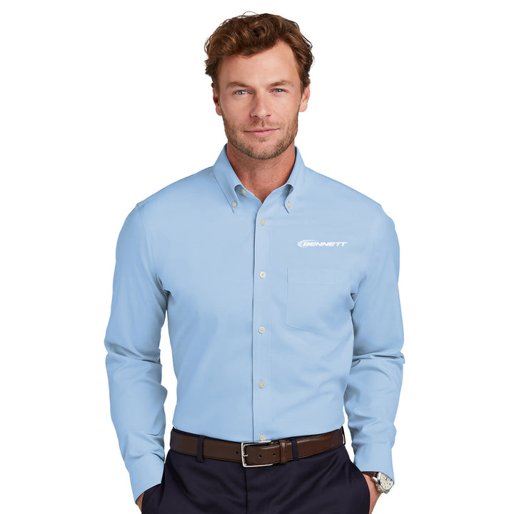 Bennett Brooks Brothers Men's Wrinkle-Free Stretch Pinpoint