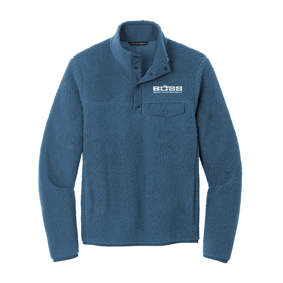 Boss Camp Fleece Snap Pullover