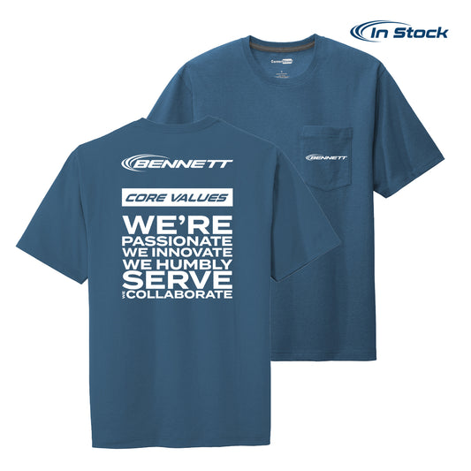 Bennett CornerStone Core Values Pocket Tee