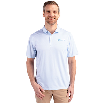 Bennett Cutter & Buck Pike Eco Symmetry Print Stretch Recycled Mens Polo