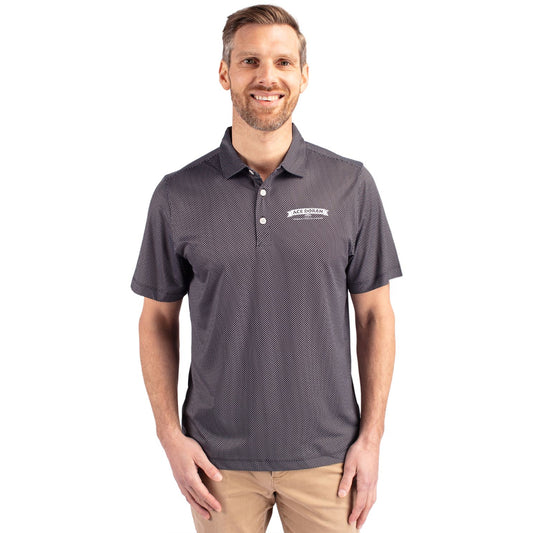 Ace Cutter & Buck Pike Eco Symmetry Print Stretch Recycled Mens Polo