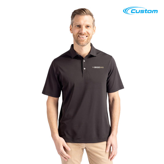 BridgeHaul Cutter & Buck Virtue Eco Pique Recycled Mens Big and Tall Polo