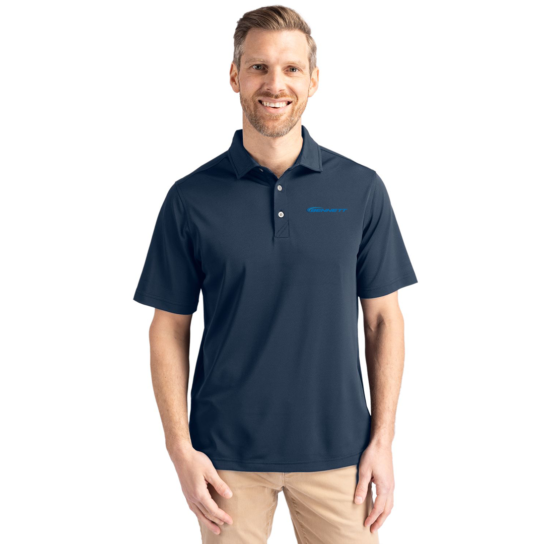 Bennett Cutter & Buck Virtue Eco Pique Recycled Mens Big and Tall Polo