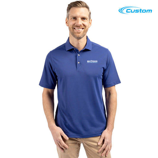 Boss Cutter & Buck Virtue Eco Pique Recycled Mens Big and Tall Polo