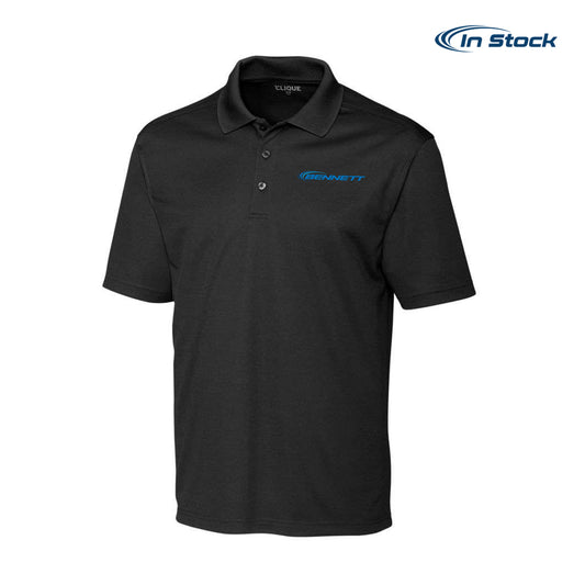Bennett Heathered Active Mens Short Sleeve Polo