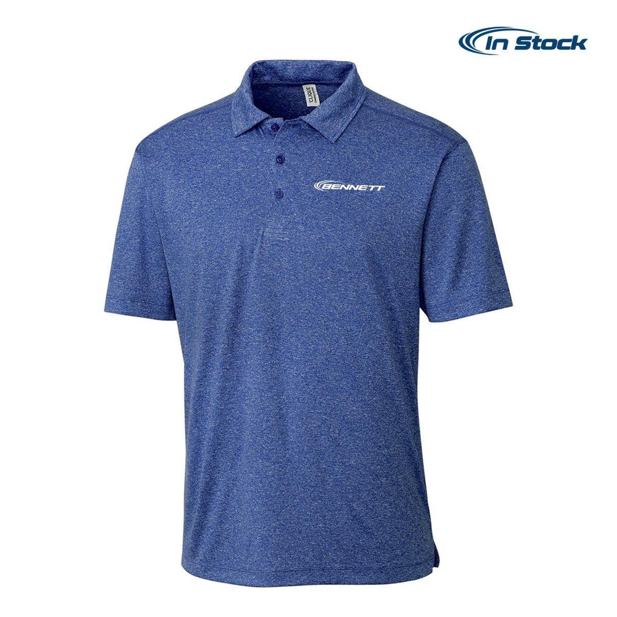 Bennett Heathered Active Mens Short Sleeve Polo