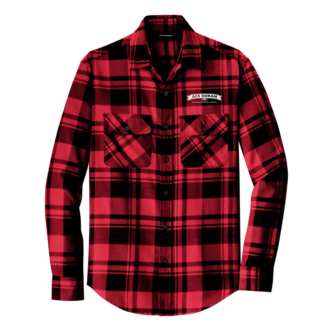 ACE Men's Plaid Flannel Shirt