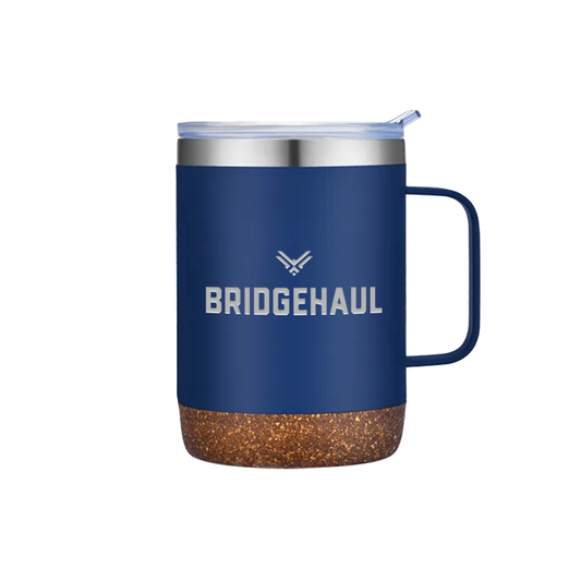 Bridge Haul Slate 12 oz Vacuum Mug with Cork Bottom