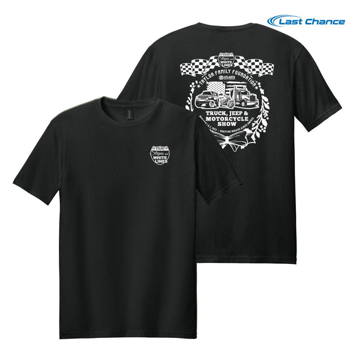 Stars, Stripes, and White Lines Tee Shirt - Proceeds go to Wreaths Across America