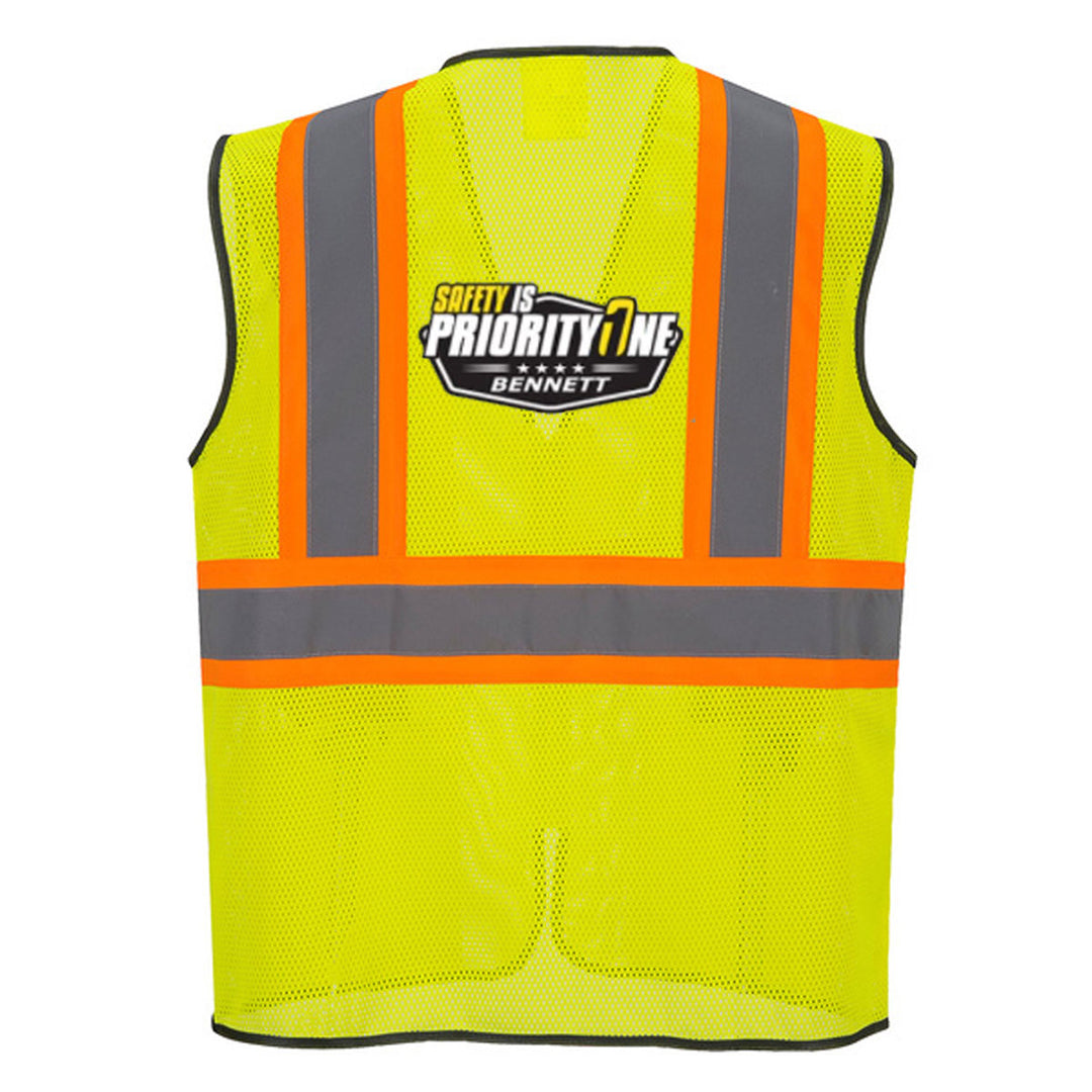 Bennett Class 2 Contrast Hi-Vis Safety Vest