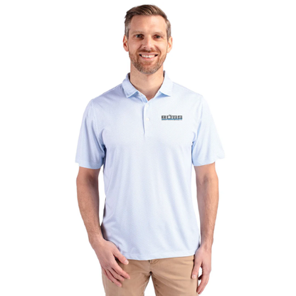 Boss Cutter & Buck Pike Eco Symmetry Print Stretch Recycled Mens Polo