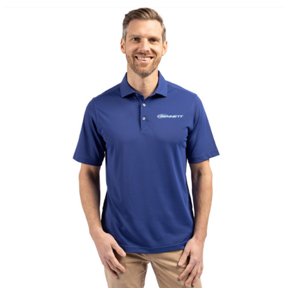 Bennett Cutter & Buck Virtue Eco Pique Recycled Mens Big and Tall Polo