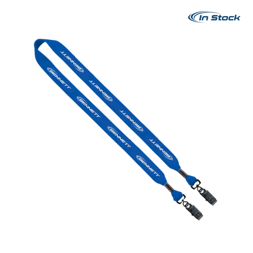 Bennett 3/4" Cotton Double Bulldog Clip Lanyard
