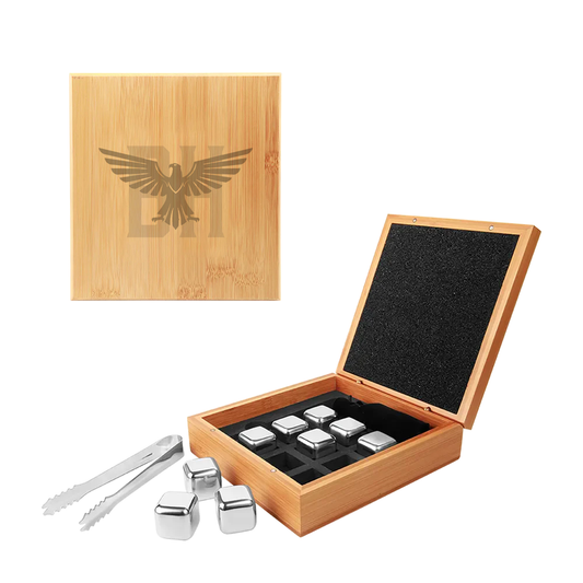 Bridge Haul Whiskey Stone Set in Bamboo Case