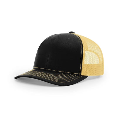 Pick A Hat Pick A Patch® - Your Richardson 112, Your Way — Black/Vegas Gold