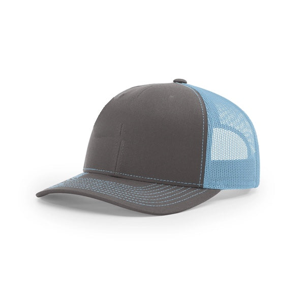 Pick A Hat Pick A Patch® - Your Richardson 112, Your Way — Charcoal/Columbia Blue