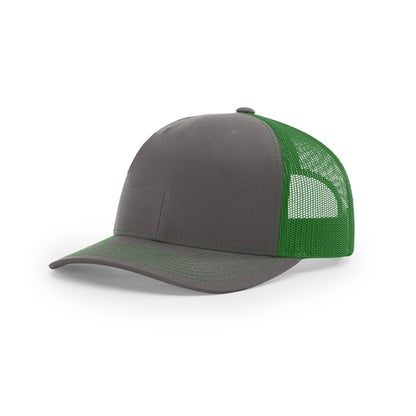 Pick A Hat Pick A Patch® - Your Richardson 112, Your Way — Charcoal/Kelly