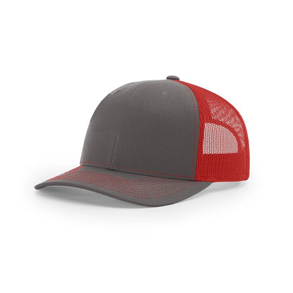 Pick A Hat Pick A Patch® - Your Richardson 112, Your Way — Charcoal/Red