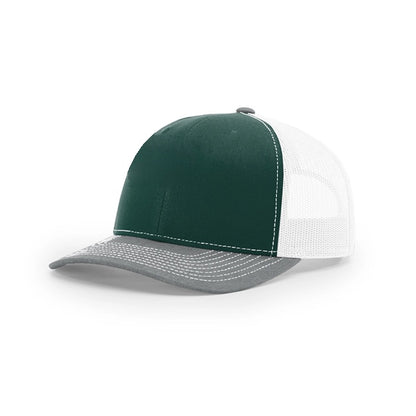 Pick A Hat Pick A Patch® - Your Richardson 112, Your Way — Dark Green/White/Heather Grey