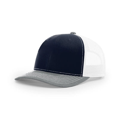 Pick A Hat Pick A Patch® - Your Richardson 112, Your Way — Navy/White/Heather Grey