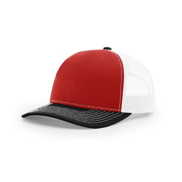 Pick A Hat Pick A Patch® - Your Richardson 112, Your Way — Red/White/Black