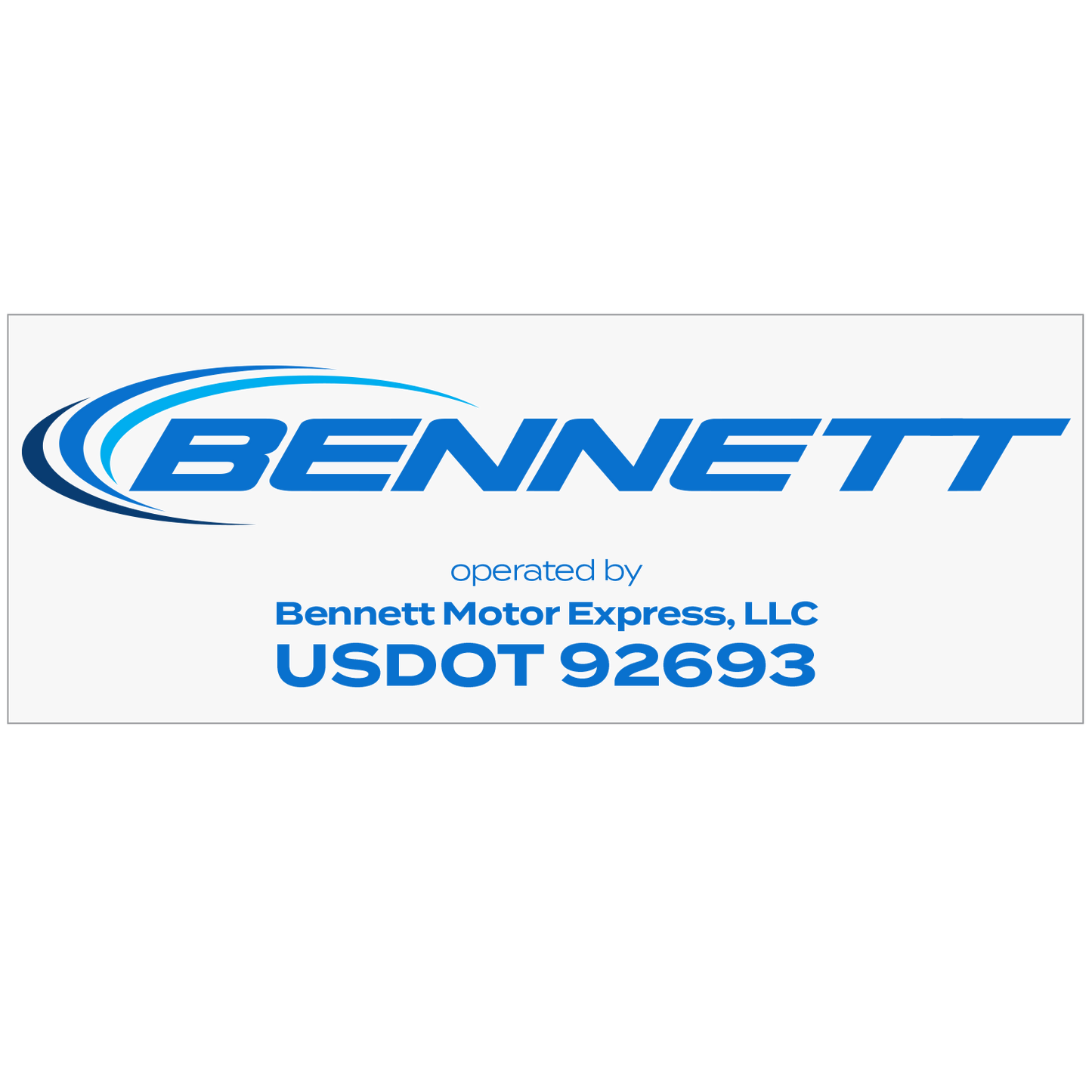 BME Truck Door Signs/Decals 2 units per package