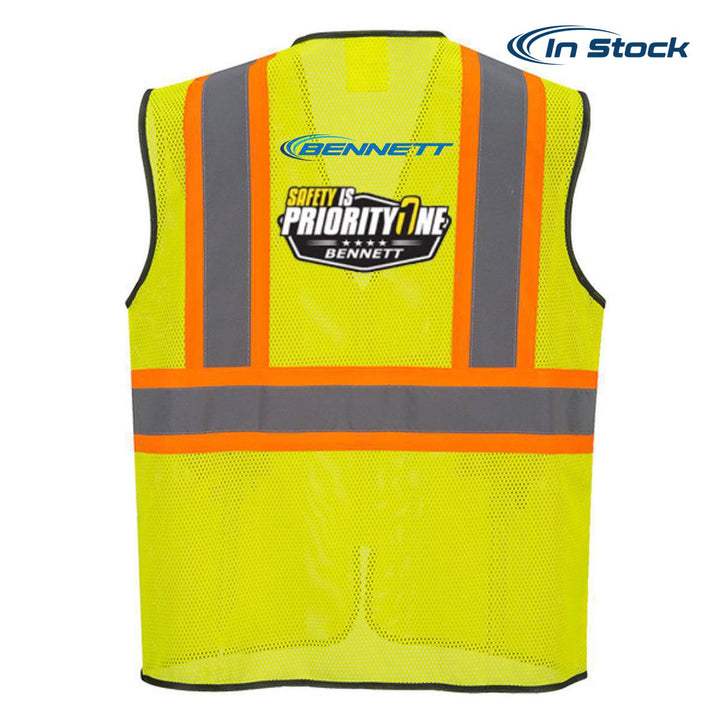 Bennett Class 2 Contrast Hi-Vis Safety Vest